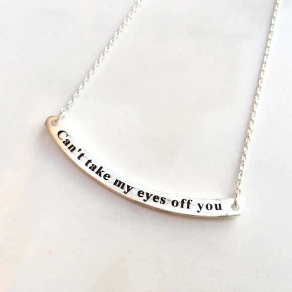 Can't Take My Eye Off You Necklace (Silver) - Picture 1 of 2